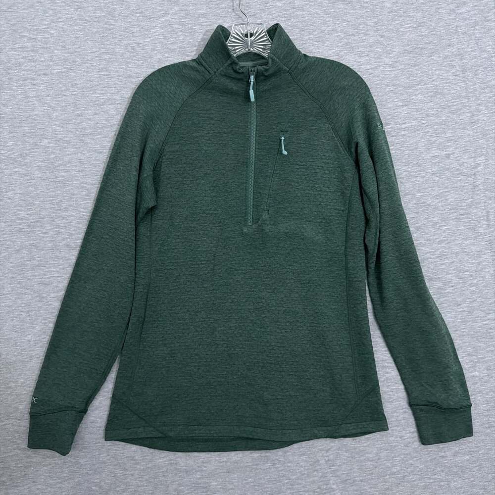 Rab Womens Medium Green Nexus Pull-On Thermic Fleece 1/4 Zip Sweater